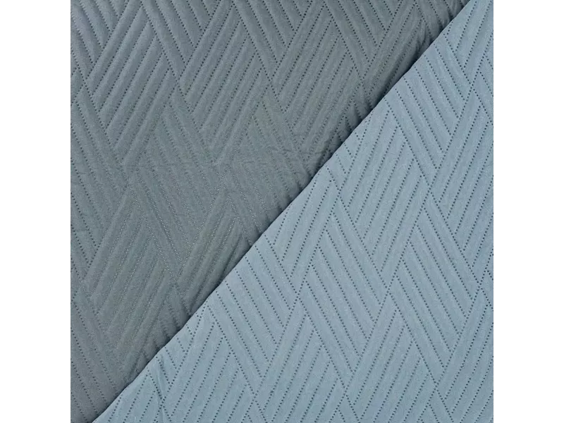 Κουβερλί Diamond Μονό Σιέλ-Γκρι 160 x 240 cm