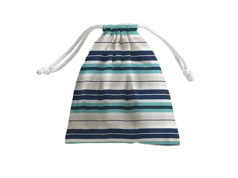 Πετσέτα Θαλάσσης Microfiber Quick Dry Stripes Πετρόλ 90 x 180 cm