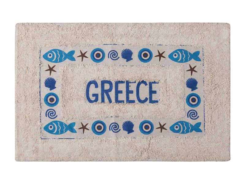 Σετ 12 τεμαχίων ποτηρόπανα (45cm x 65cm) μάτι GREECE