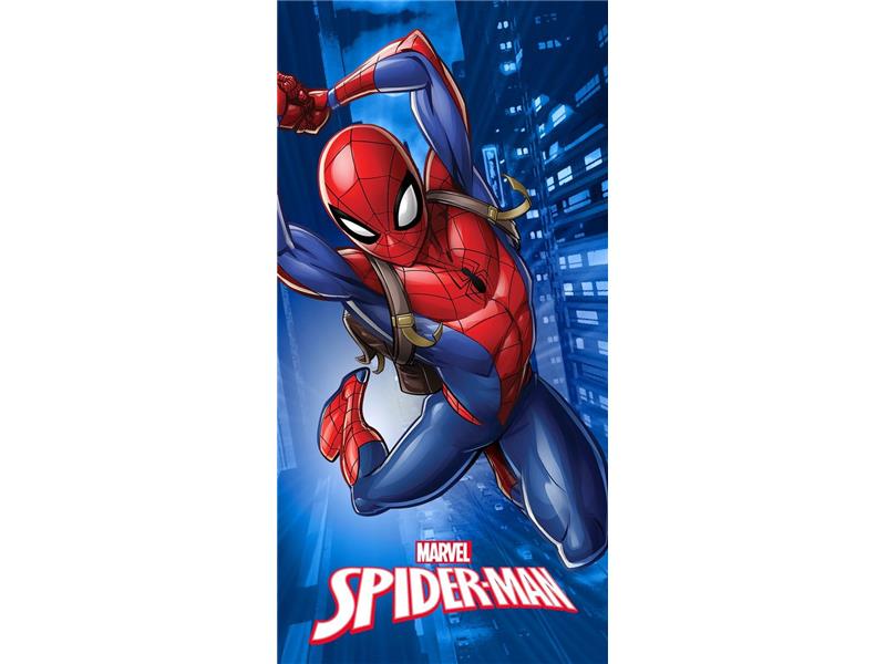 Πετσέτα Θαλάσσης Quick Dry Marvel Spider-Man 375 70X140 Blue 100% Microfiber
