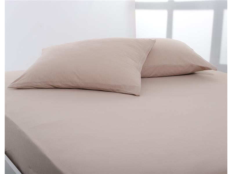 Ζευγάρι μαξιλαροθήκες jersey (50cm x 70cm) dark beige