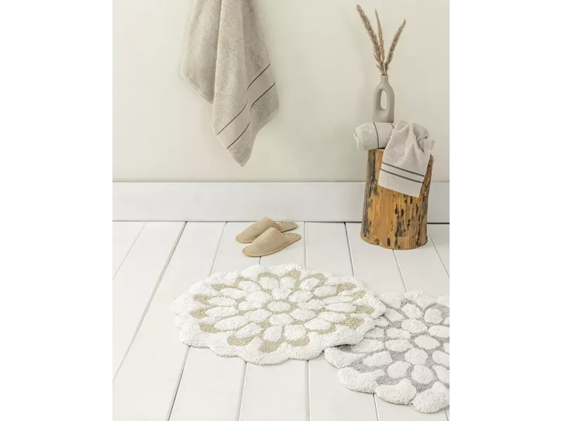 Πατάκι Μπάνιου Petal - Light Beige
