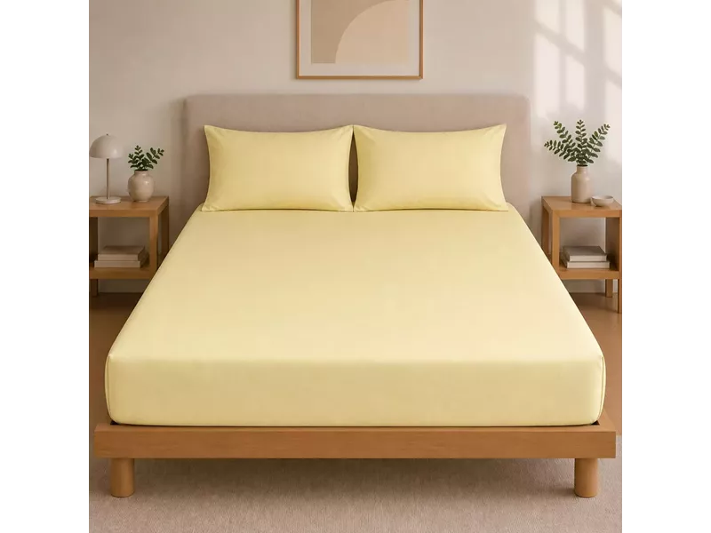 Σεντόνι Με Λάστιχο Πεννιέ Yellow (1.20x2.00+0.40)