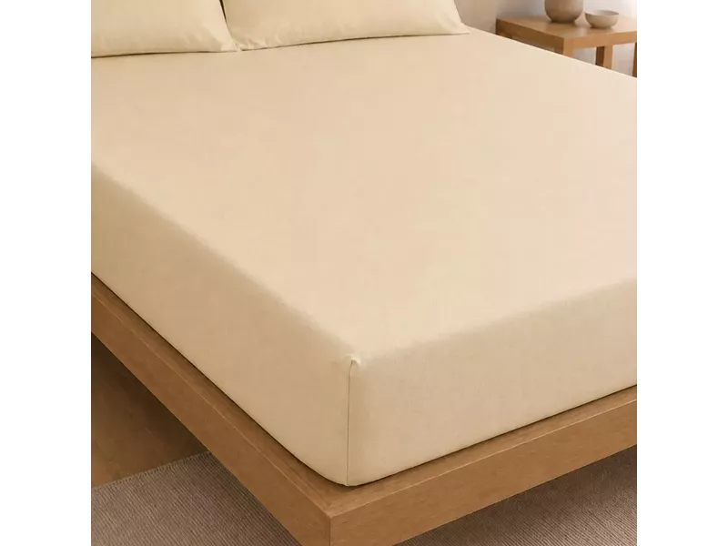 Σεντόνι Με Λάστιχο Πεννιέ Beige (1.80x2.00+0.40)