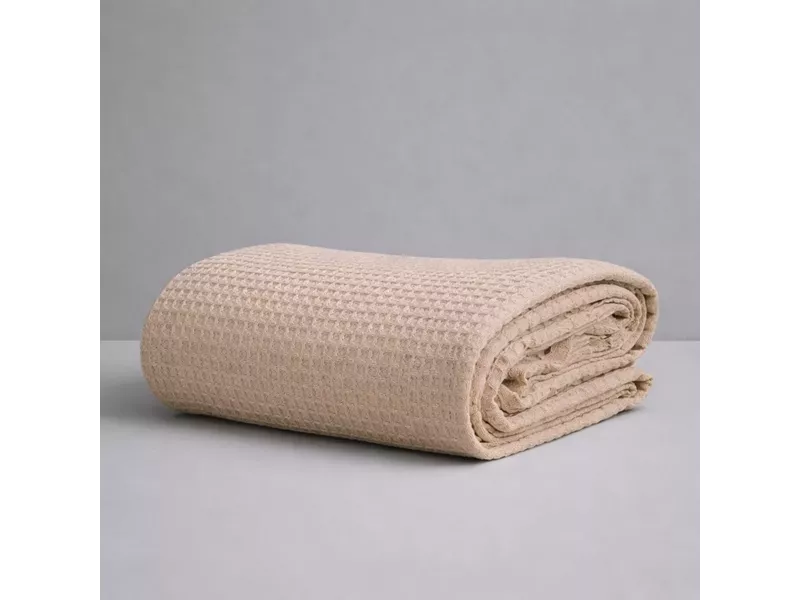 Κουβέρτα Πικέ Μονή Waffle 165χ245 Beige
