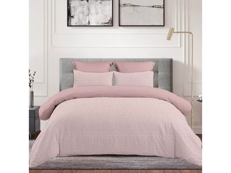 Σεντόνι Με Λάστιχο (160x200+30) Boho Dusty Rose