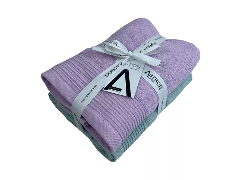 Πετσέτες Προσώπου Σετ 2 Τεμαχίων Mint Light Lilac