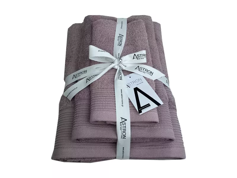 Πετσέτες σετ 3τμχ Dusty Rose