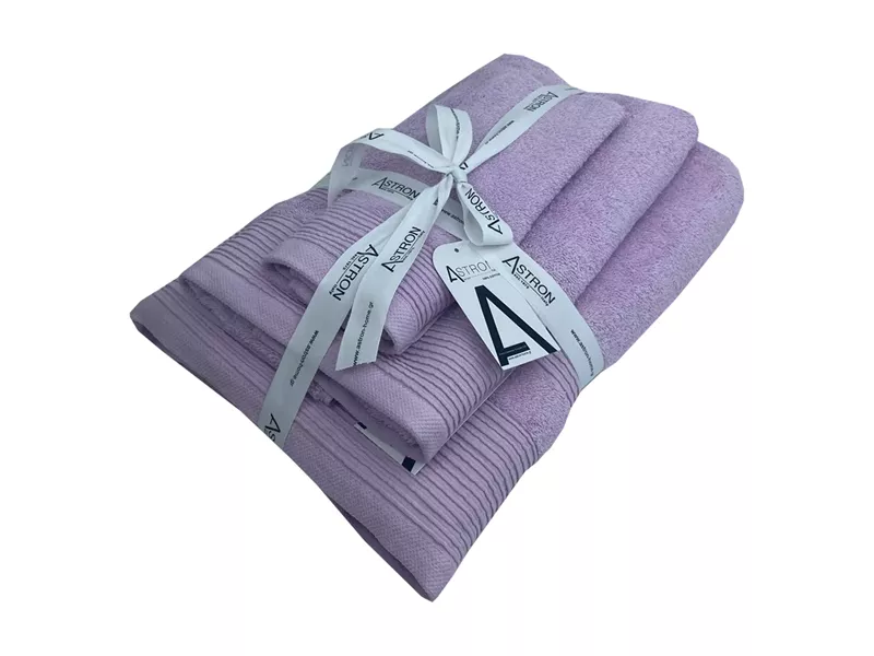 Πετσέτες σετ 3τμχ Light Lilac
