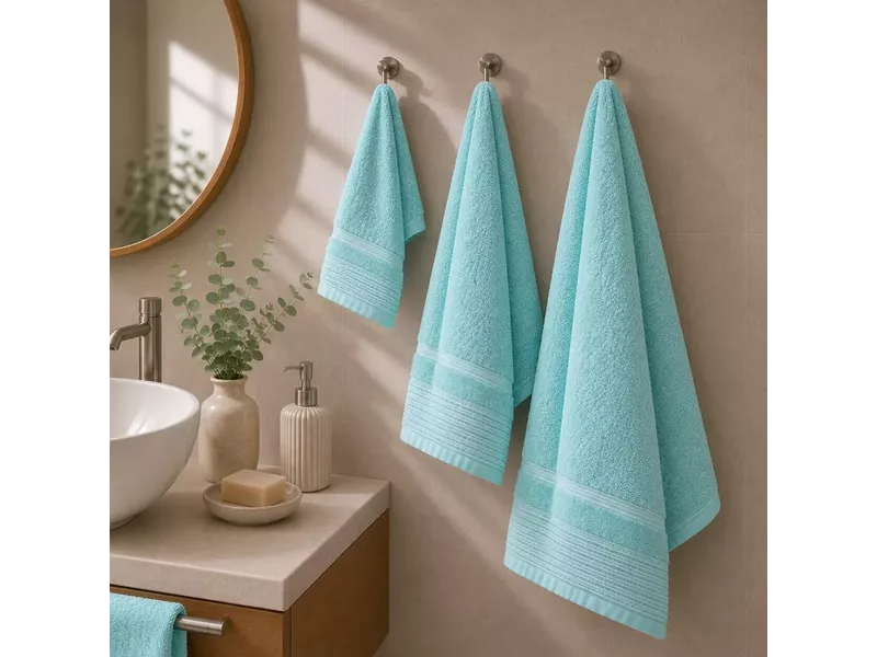 Πετσέτες σετ 3τμχ Turquoise
