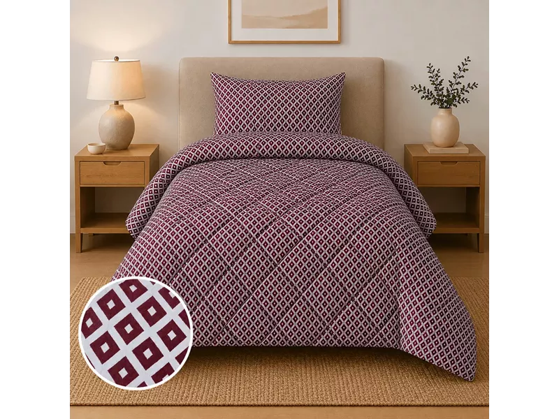 Πάπλωμα Υπέρδιπλο 220x240 Ariel Red Wine