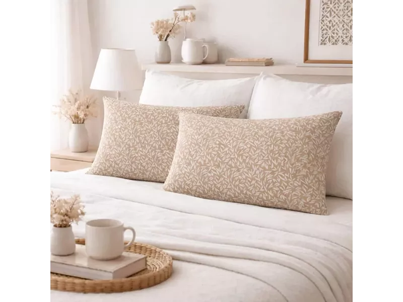 Μαξιλαροθήκες 2 τεμ (52x72) Emelia Beige