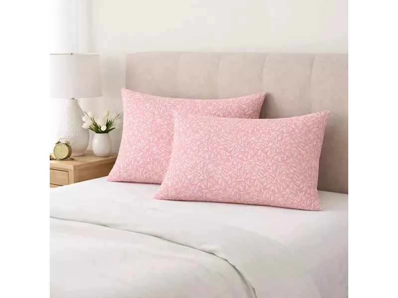Μαξιλαροθήκες 2 τεμ (52x72) Emelia Dusty Rose