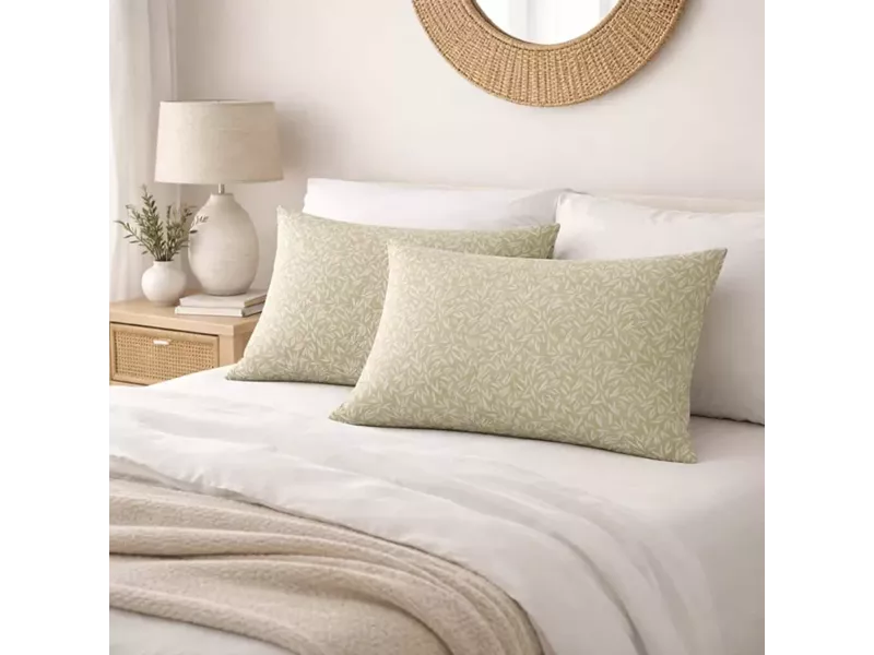Μαξιλαροθήκες 2 τεμ (52x72) Emelia Olive