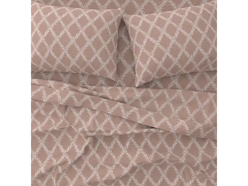 Σετ Σεντόνια Υπέρδιπλα Με Λάστιχο (160x200+40)  Lucia Chocolat