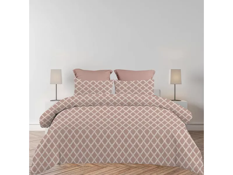 Σεντόνια King Size (ΣΕΤ) 2Χ(2,60Χ2,80)+2Χ(52Χ72) Lucia Chocolat