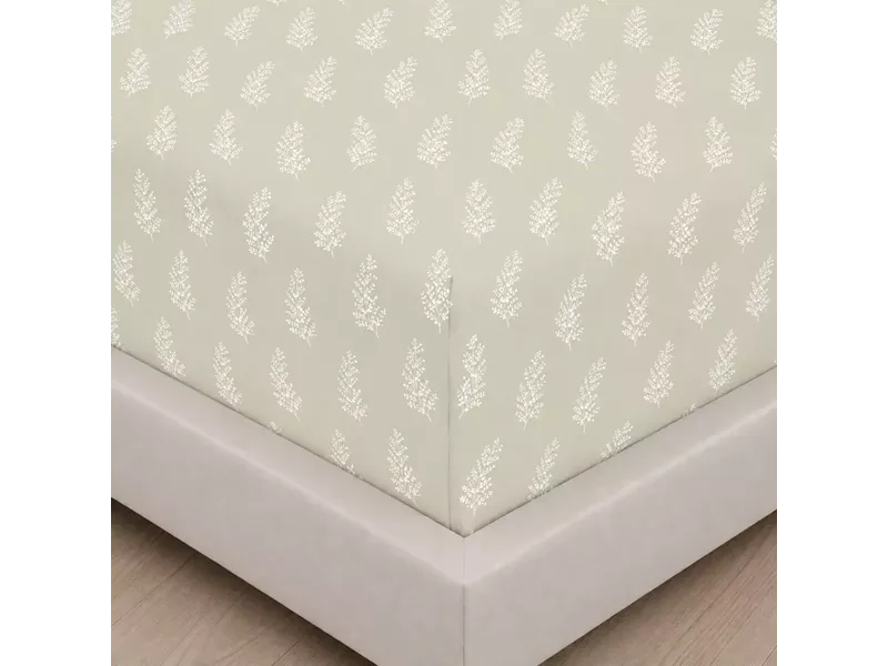 Σεντόνια Μονά (Σετ) Με Λάστιχο (100x200+30) Vivian Beige