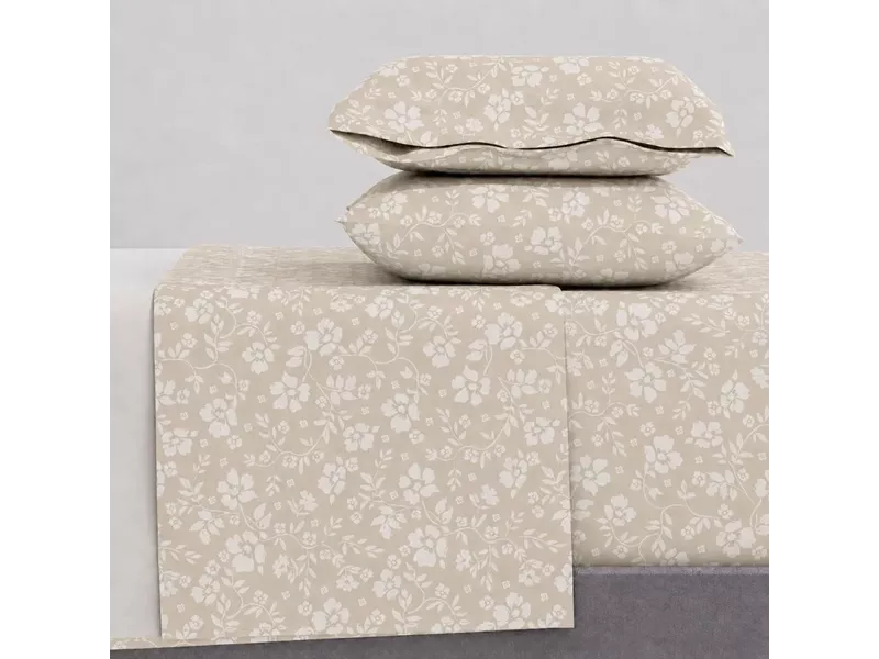 Σετ Σεντόνια Μονά 2Χ(1.75Χ2,60)+1Χ(52Χ72) Emily Beige