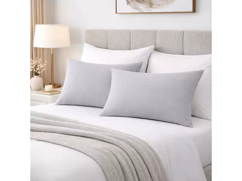 Μαξιλαροθήκες 2 τεμ (52x72) Grey