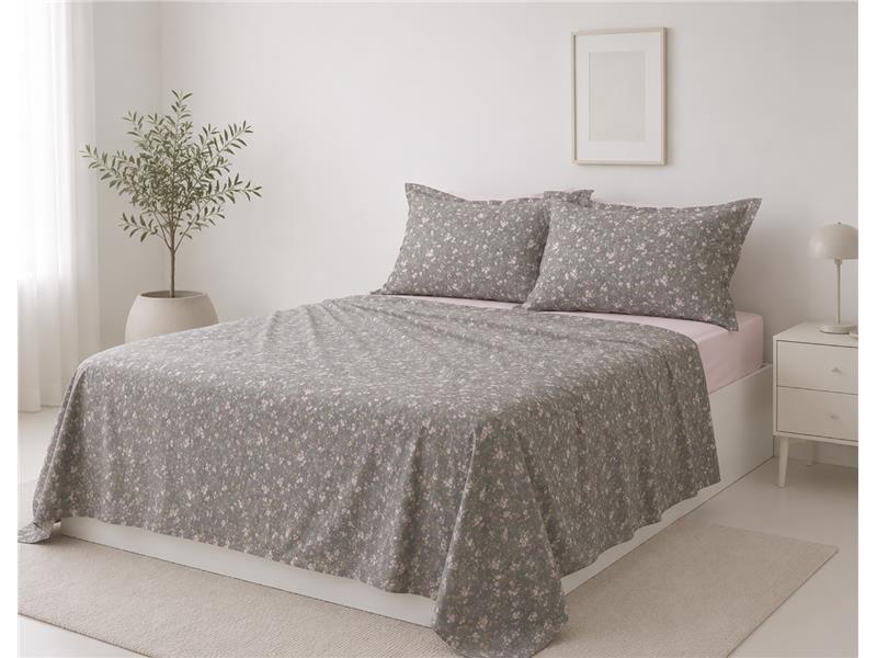 Σετ σεντόνια βαμβακερά 200TC (160cm x 200cm + 35cm) whisper