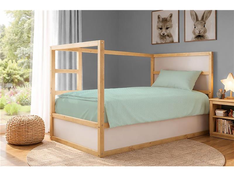 Κουβέρτα Πικέ Μονόχρωμη 325 gr/m² 165x270 Mint 100% Cotton