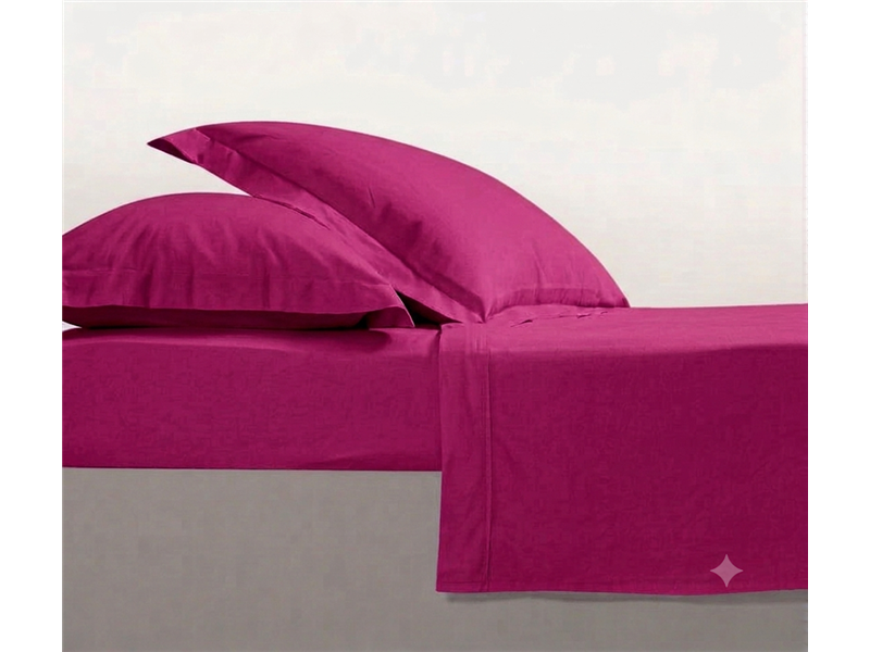 Μονό Σεντόνι Mcdecor Rainbow Fucsia 170X270 (100% Βαμβακοσατέν) - MCDECOR