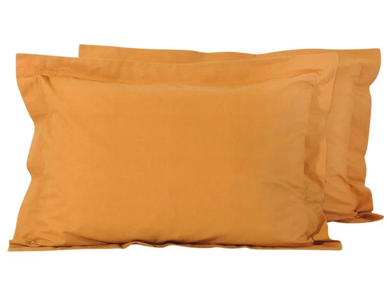 Σετ Μαξιλαροθήκες Mcdecor Rainbow Mustard 50x70+4 (100% Βαμβακοσατέν Oxford) - MCDECOR