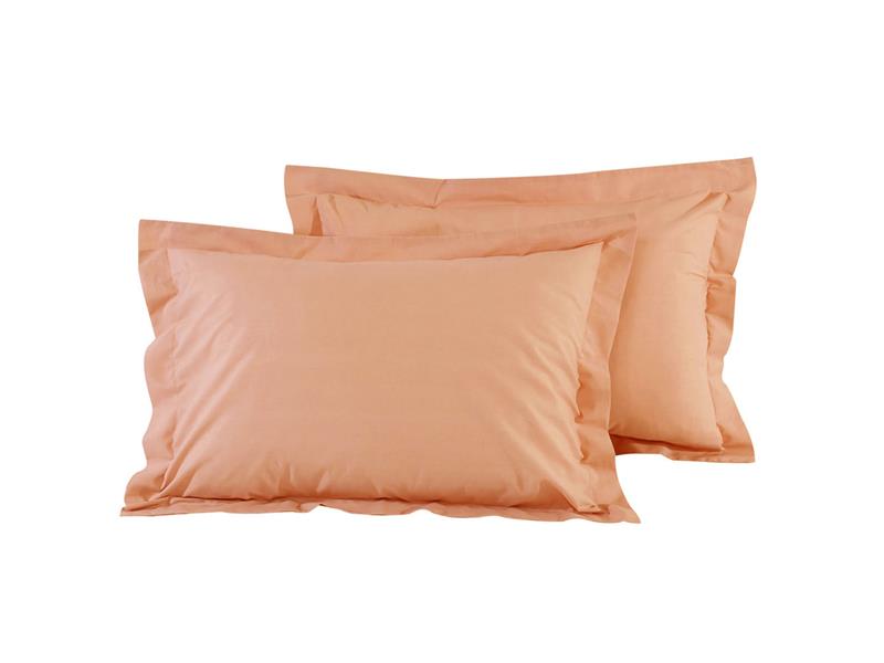 Σετ Μαξιλαροθήκες Mcdecor Rainbow Somon 50x70+4 (100% Βαμβακοσατέν Oxford) - MCDECOR