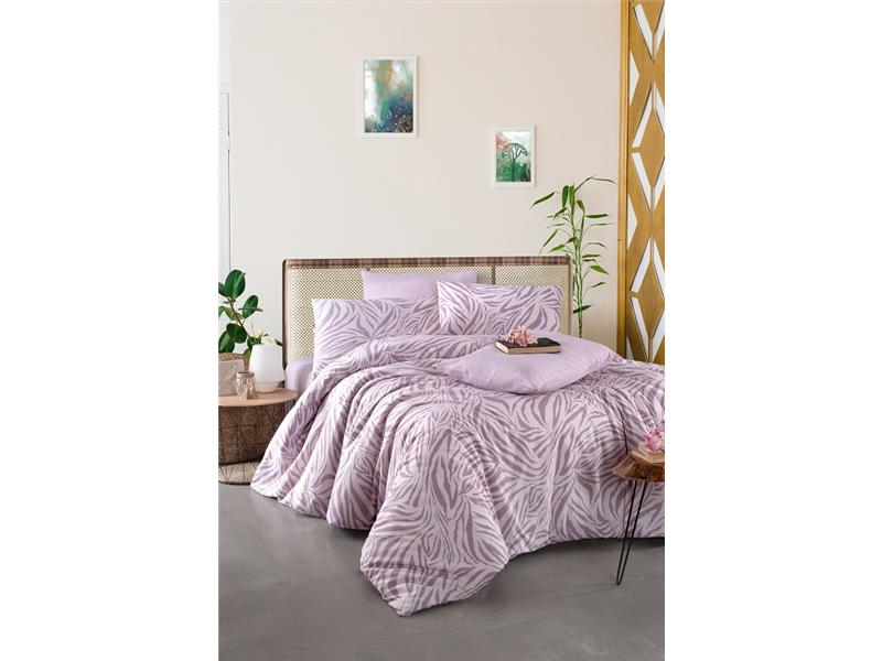 Σετ Σεντόνια Υπέρδιπλα (240x260) Mcdecor Zebra Lila - MCDECOR