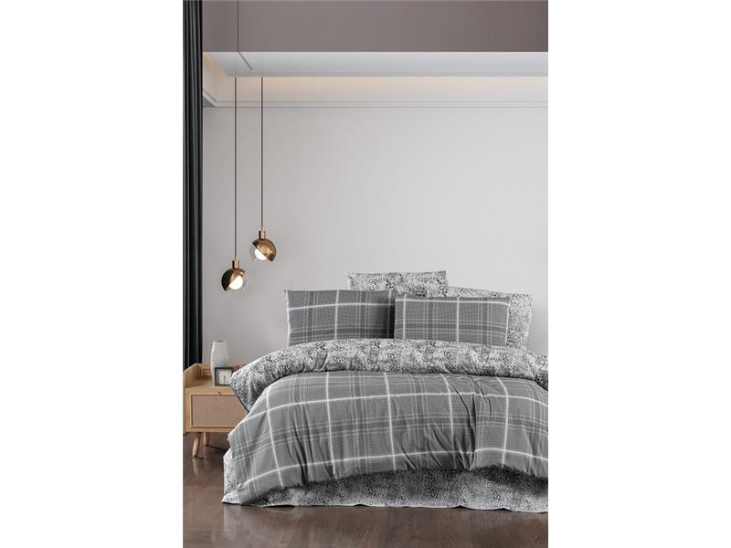 Σετ Σεντόνια Μονά (170x240) Mcdecor Safir Grey - MCDECOR