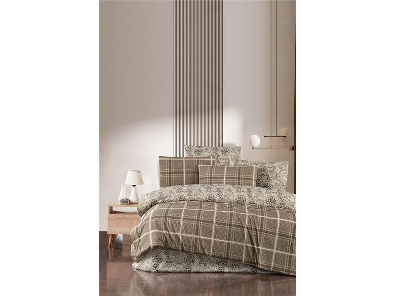 Σετ Σεντόνια Μονά (170x240) Mcdecor Safir Beige - MCDECOR