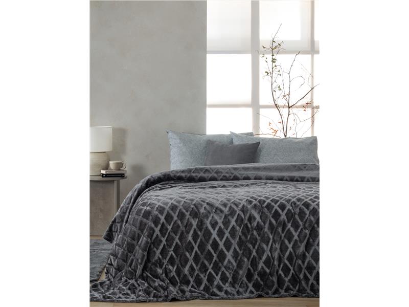 Κουβέρτα Fleece Palamaiki Nadine/5 Coal