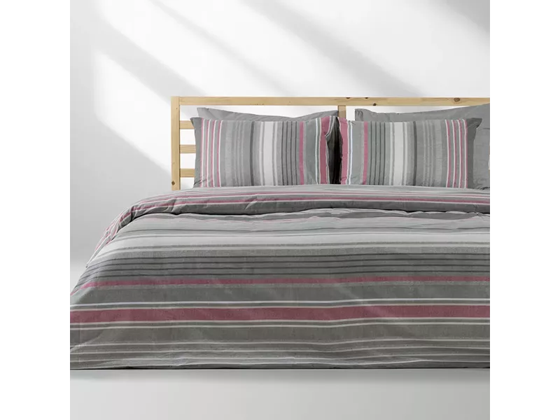 LINO Σετ Παπλωματοθήκη Μονή (160x240) Madison Dusty Pink