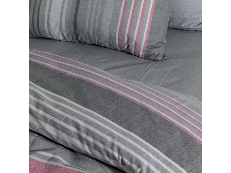 LINO Σετ Παπλωματοθήκη Μονή (160x240) Madison Dusty Pink