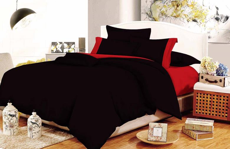 Σετ Σεντόνια Le Blanc Cotton Line Red-Black