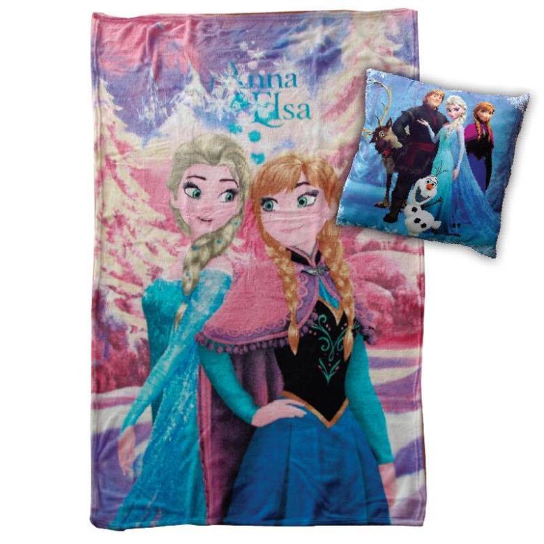 Σετ Κουβέρτα Fleece & Μαξιλάρι Disney Frozen