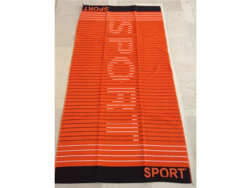 Πετσέτα Θαλάσσης Βελουτέ Sport Orange