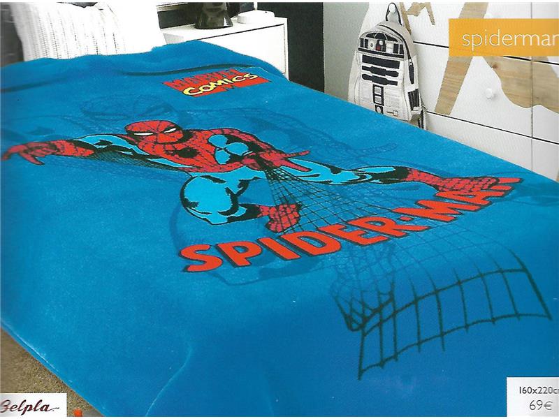 Κουβέρτα Βελουτέ Disney Belpla Spiderman