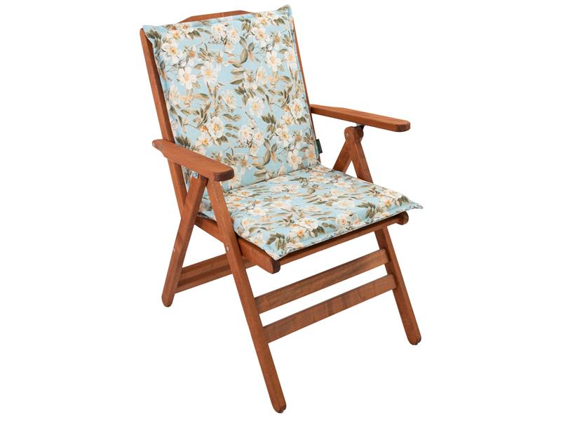 Μαξιλάρι καρέκλας Be Comfy με χαμηλή πλάτη Blossom L.Blue