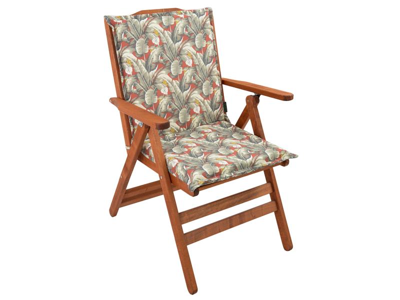 Μαξιλάρι καρέκλας Be Comfy με χαμηλή πλάτη Grey Flowers 
