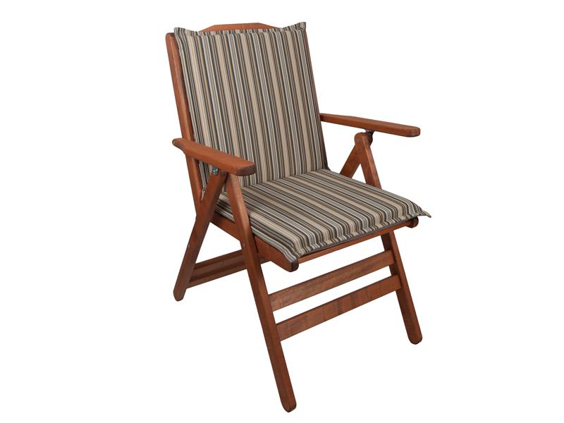 Μαξιλάρι καρέκλας Be Comfy διπλής όψεως με χαμηλή πλάτη Stripes Grey 309