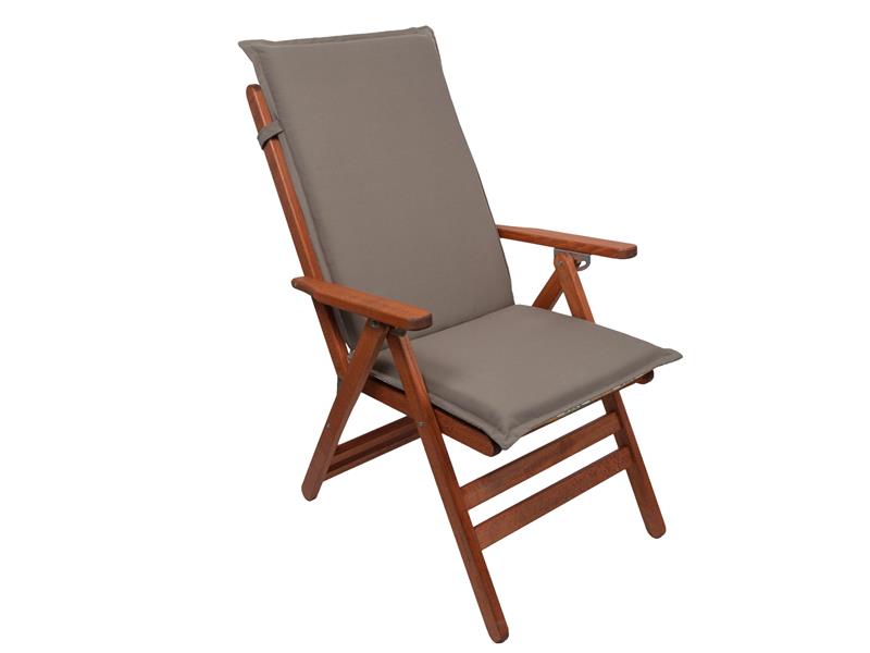 Μαξιλάρι καρέκλας Be Comfy διπλής όψεως με ψηλή πλάτη Stripes Grey 409