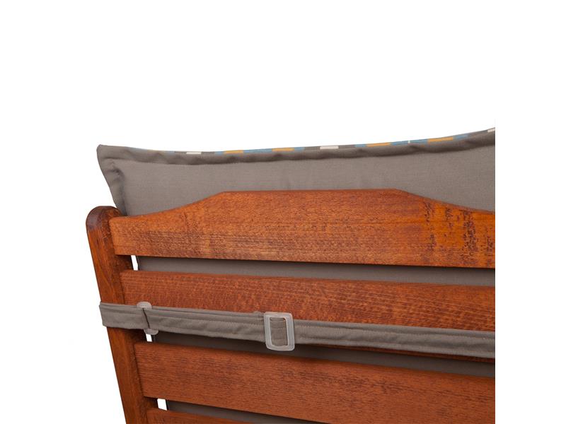 Μαξιλάρι καρέκλας Be Comfy διπλής όψεως με ψηλή πλάτη Stripes Grey 409