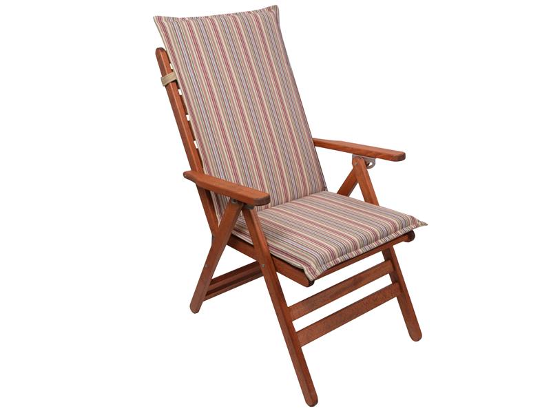Μαξιλάρι καρέκλας Be Comfy διπλής όψεως με ψηλή πλάτη Stripes Apple 402