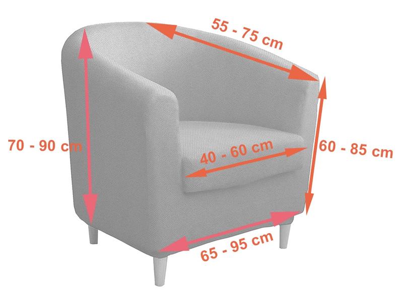 Ελαστικό κάλυμμα πολυθρόνα καβουράκι Milan