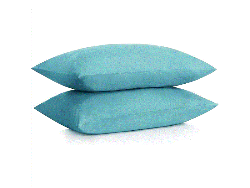 Μαξιλαροθήκες Lino Jane Aqua