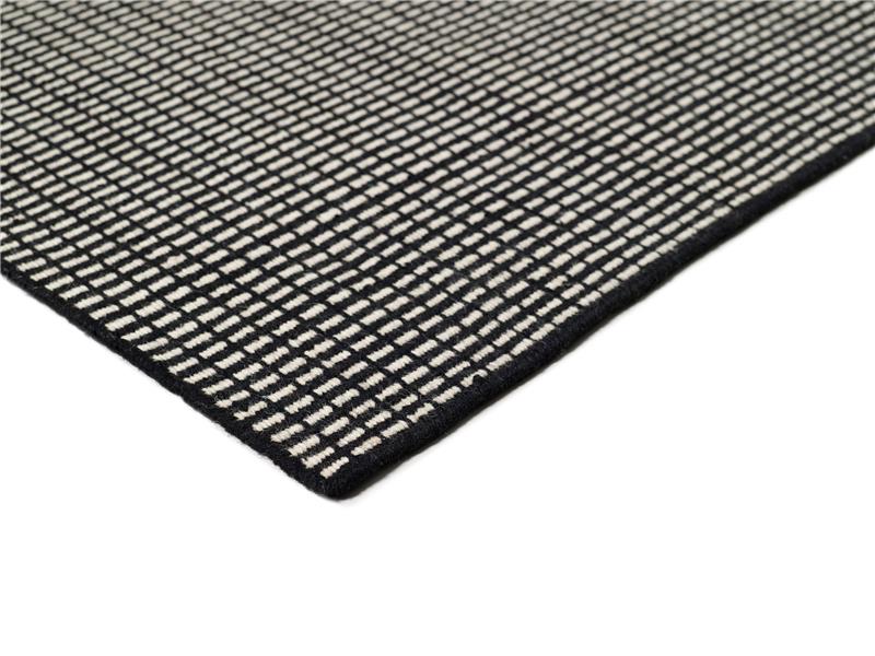 Μάλλινο κιλίμι Tapicap Maki Black-White