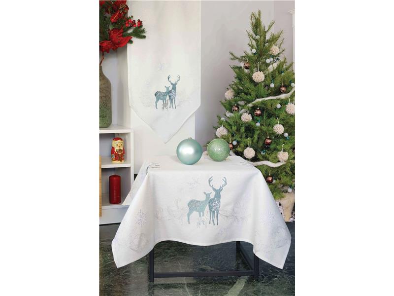 Τραβέρσα Ilis Home 190425 Λευκό Lurex