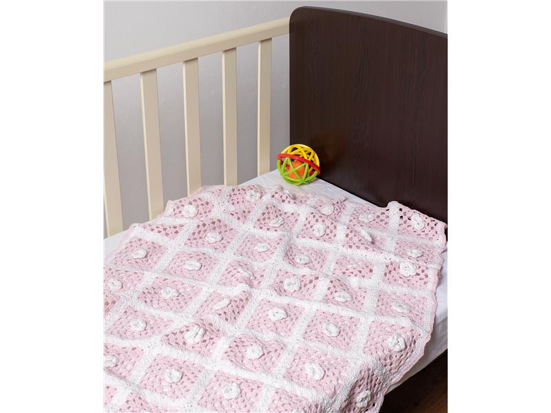 Κουβέρτα πλεκτή Silk Fashion Πλεκτό Ροζ 2