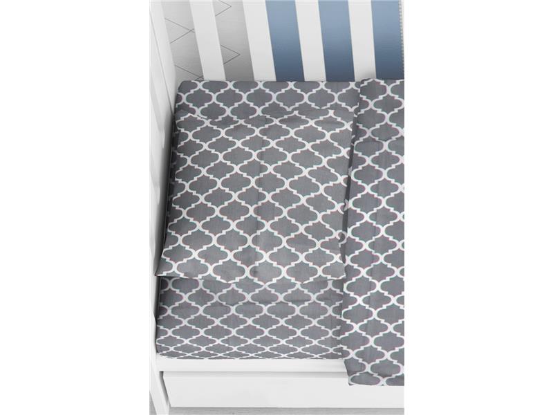 ΜΑΞΙΛΑΡΟΘΗΚΗ ΕΜΠΡΙΜΕ ΒΡΕΦ Cotton 100% 35Χ45 Windows 135 Grey